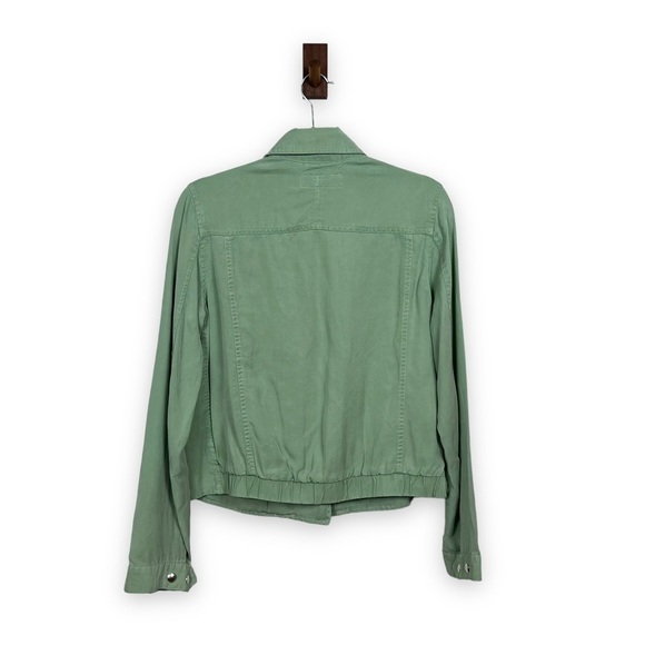 BLANK NYC Jacket Womens Small Green Sage Moto Military Contemporary - Picture 13 of 15